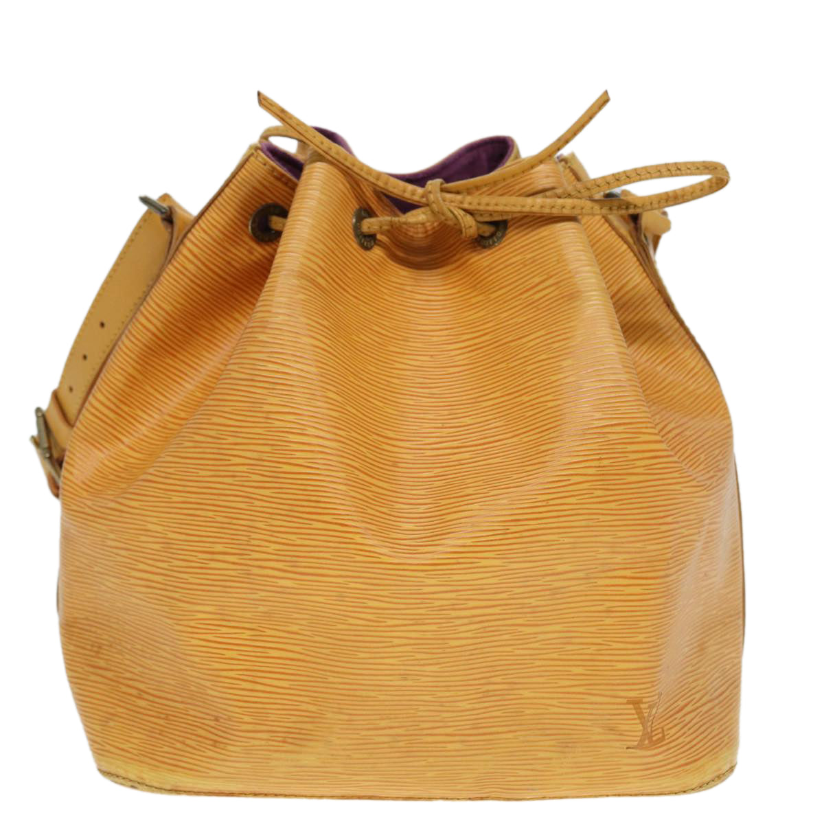 LOUIS VUITTON Epi Petit Noe Shoulder Bag Yellow M44109 LV Auth cl857