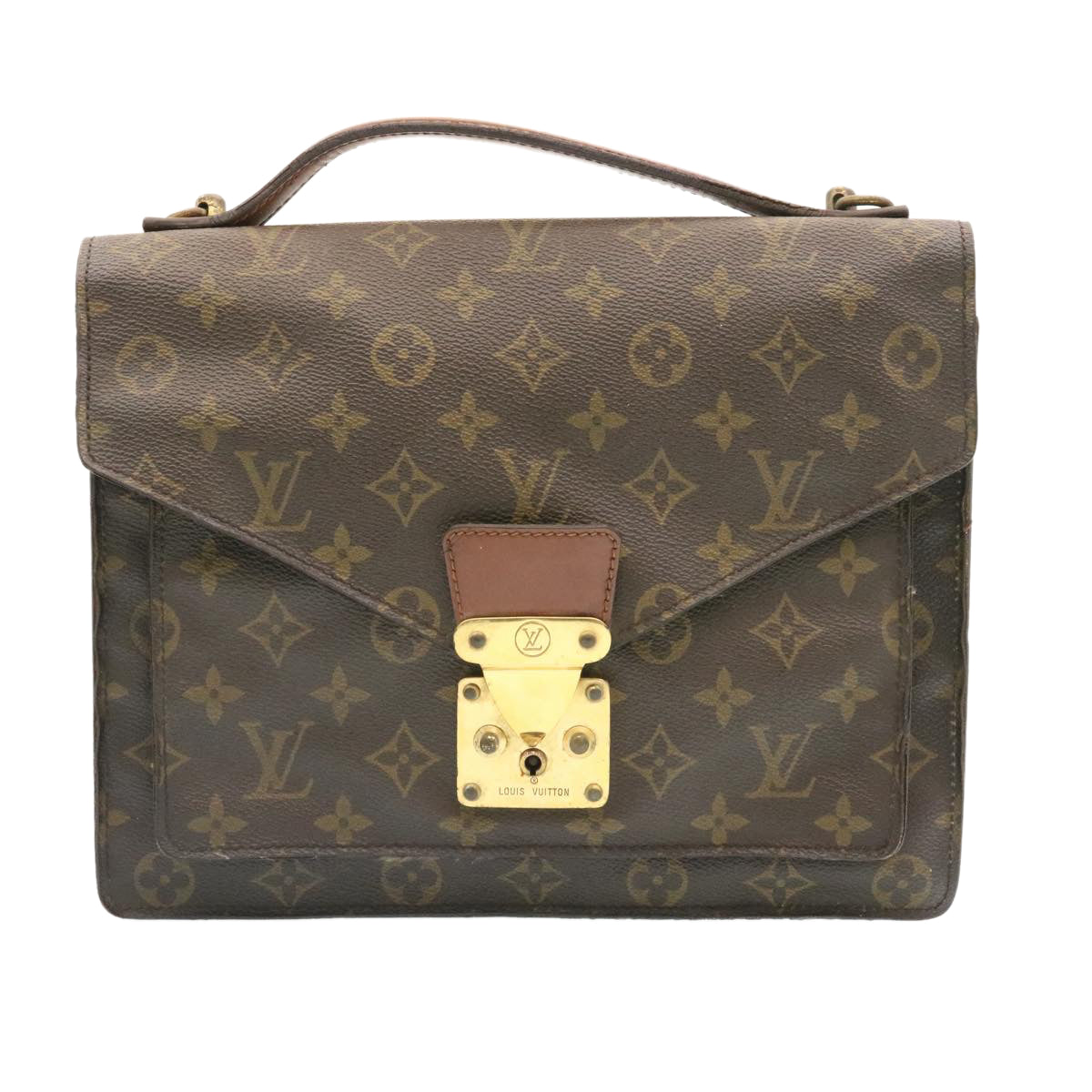 LOUIS VUITTON Monogram Monceau 2Way Shoulder Hand Bag M51185 LV Auth ds120