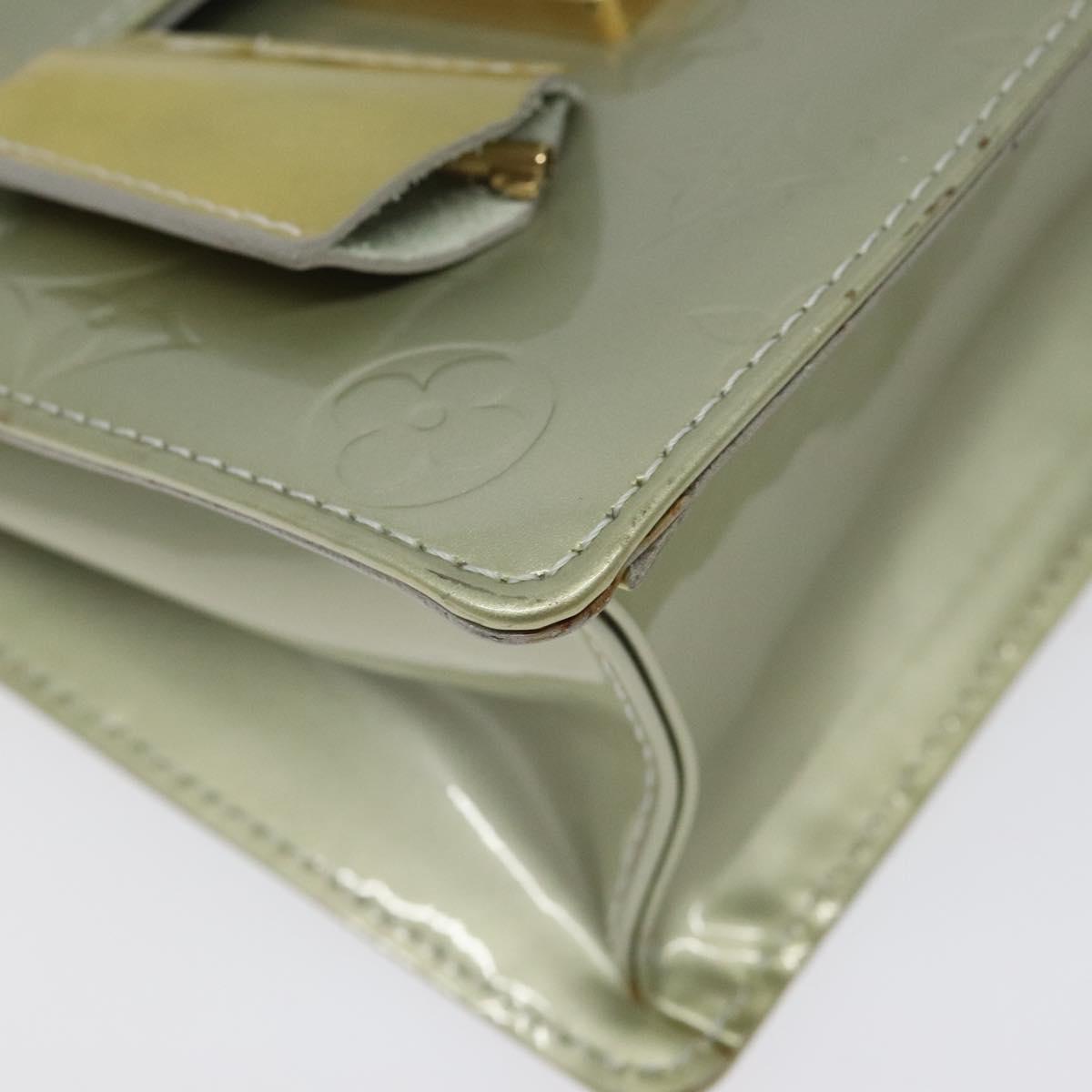 LOUIS VUITTON Monogram Vernis Spring Street Hand Bag Gris M91029 LV Auth EC020