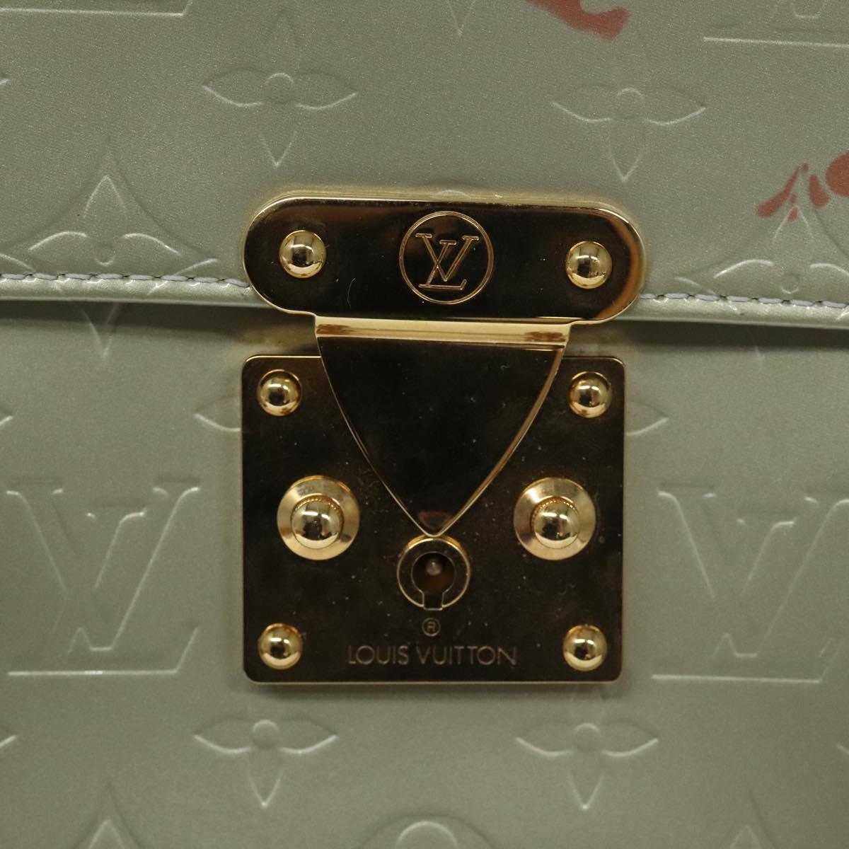 LOUIS VUITTON Monogram Vernis Spring Street Hand Bag Gris M91029 LV Auth EC020