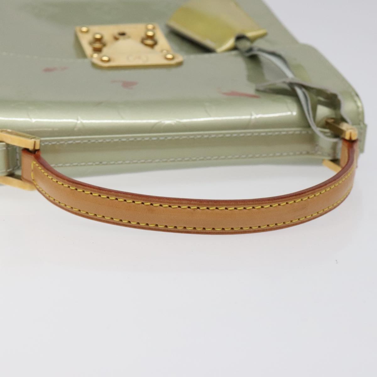 LOUIS VUITTON Monogram Vernis Spring Street Hand Bag Gris M91029 LV Auth EC020