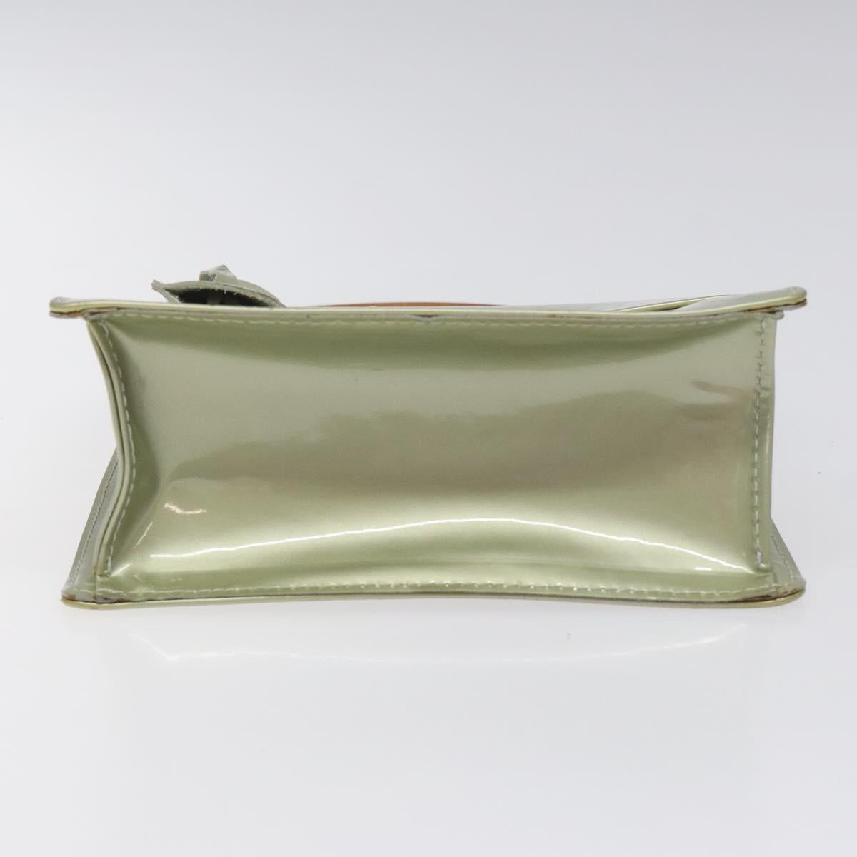 LOUIS VUITTON Monogram Vernis Spring Street Hand Bag Gris M91029 LV Auth EC020