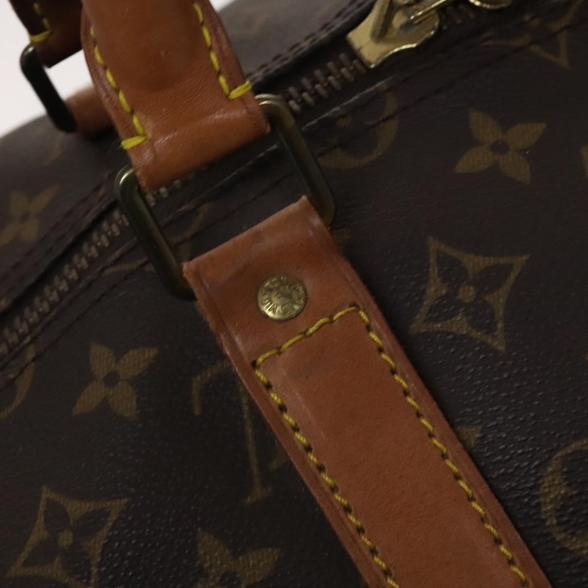 LOUIS VUITTON Monogram Keepall 55 Boston Bag M41424 LV Auth EC040