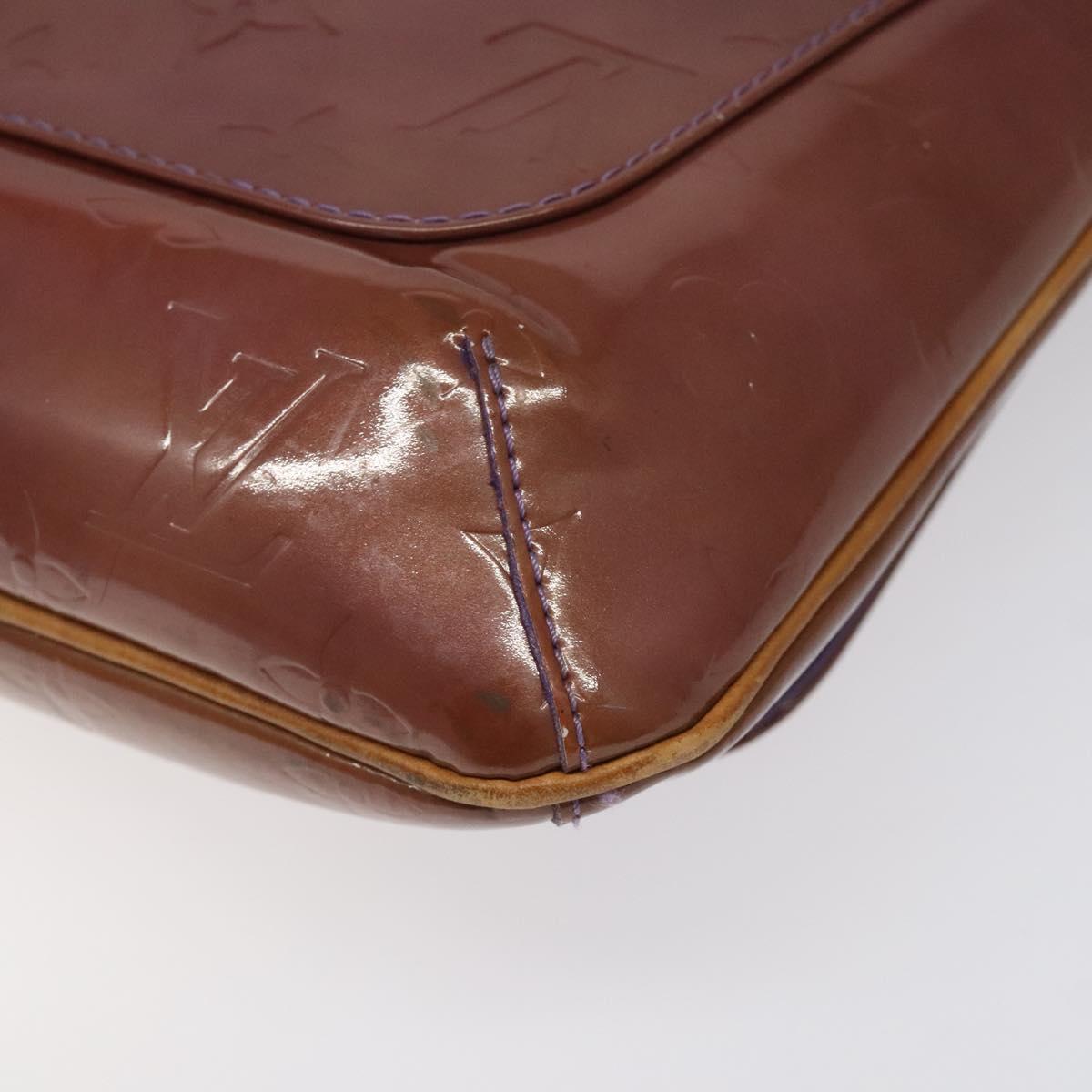 LOUIS VUITTON Monogram Vernis Thompson Street Bag Viole M91095 LV Auth EC046