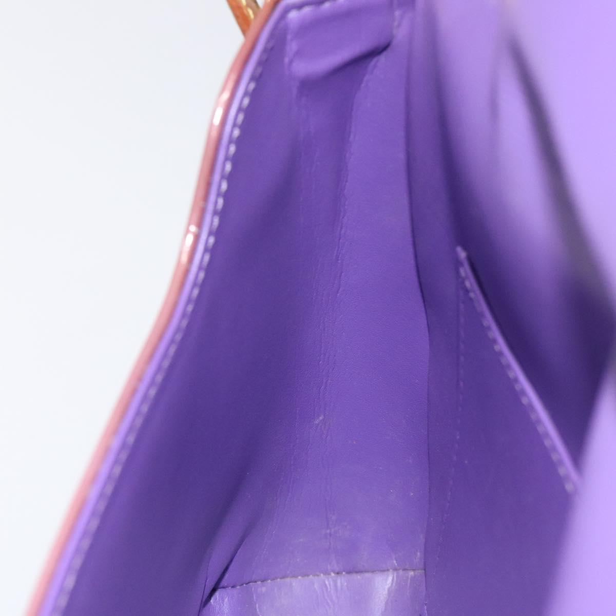 LOUIS VUITTON Monogram Vernis Thompson Street Bag Viole M91095 LV Auth EC046