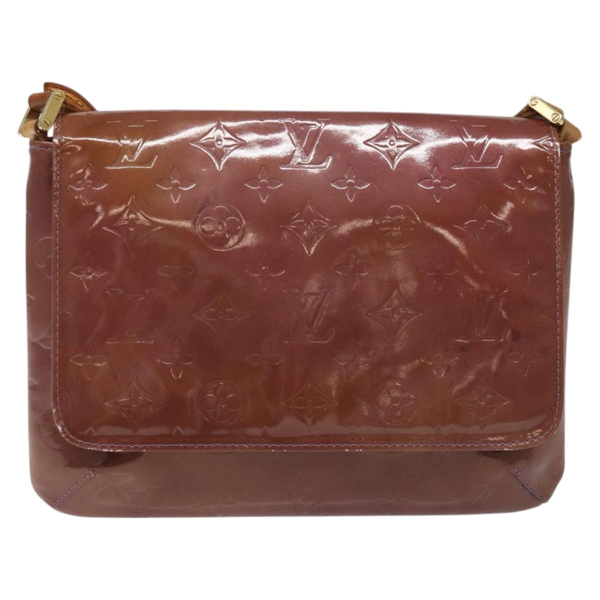 LOUIS VUITTON Monogram Vernis Thompson Street Bag Viole M91095 LV Auth EC046