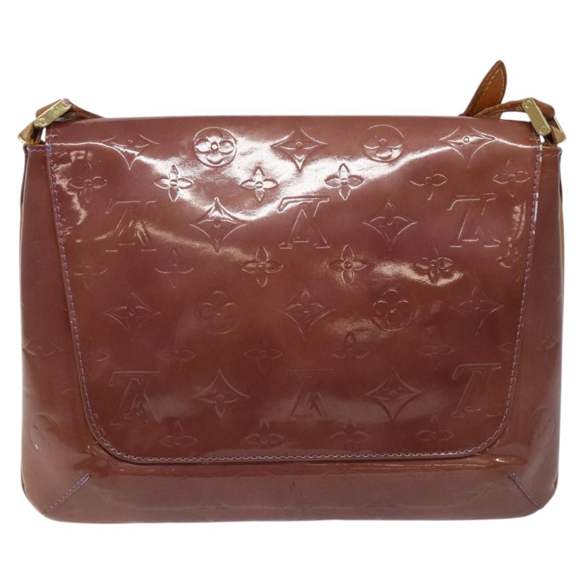 LOUIS VUITTON Monogram Vernis Thompson Street Bag Viole M91095 LV Auth EC046