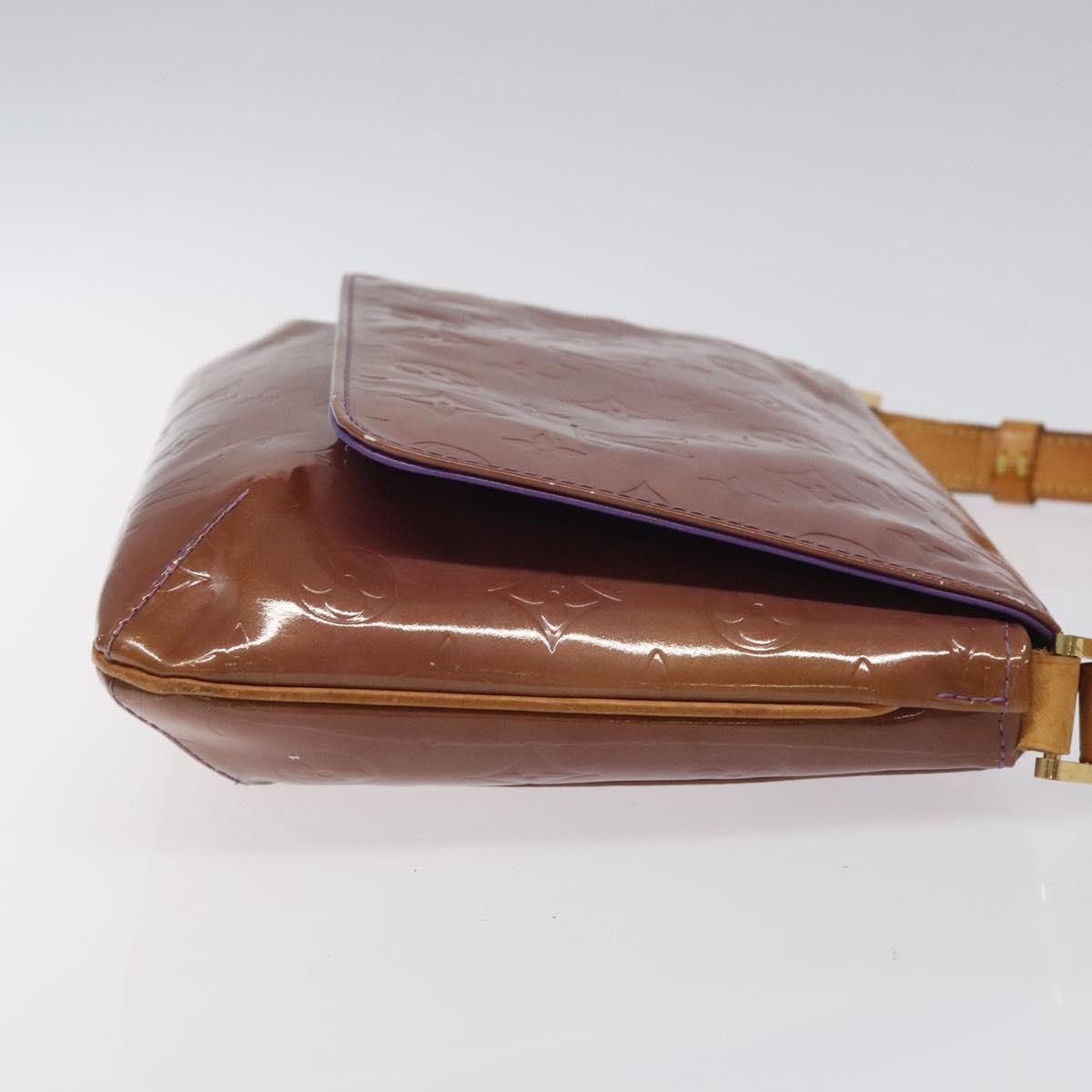 LOUIS VUITTON Monogram Vernis Thompson Street Bag Viole M91095 LV Auth EC046