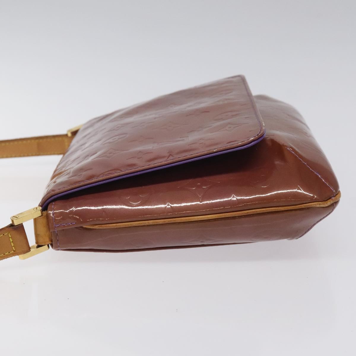 LOUIS VUITTON Monogram Vernis Thompson Street Bag Viole M91095 LV Auth EC046