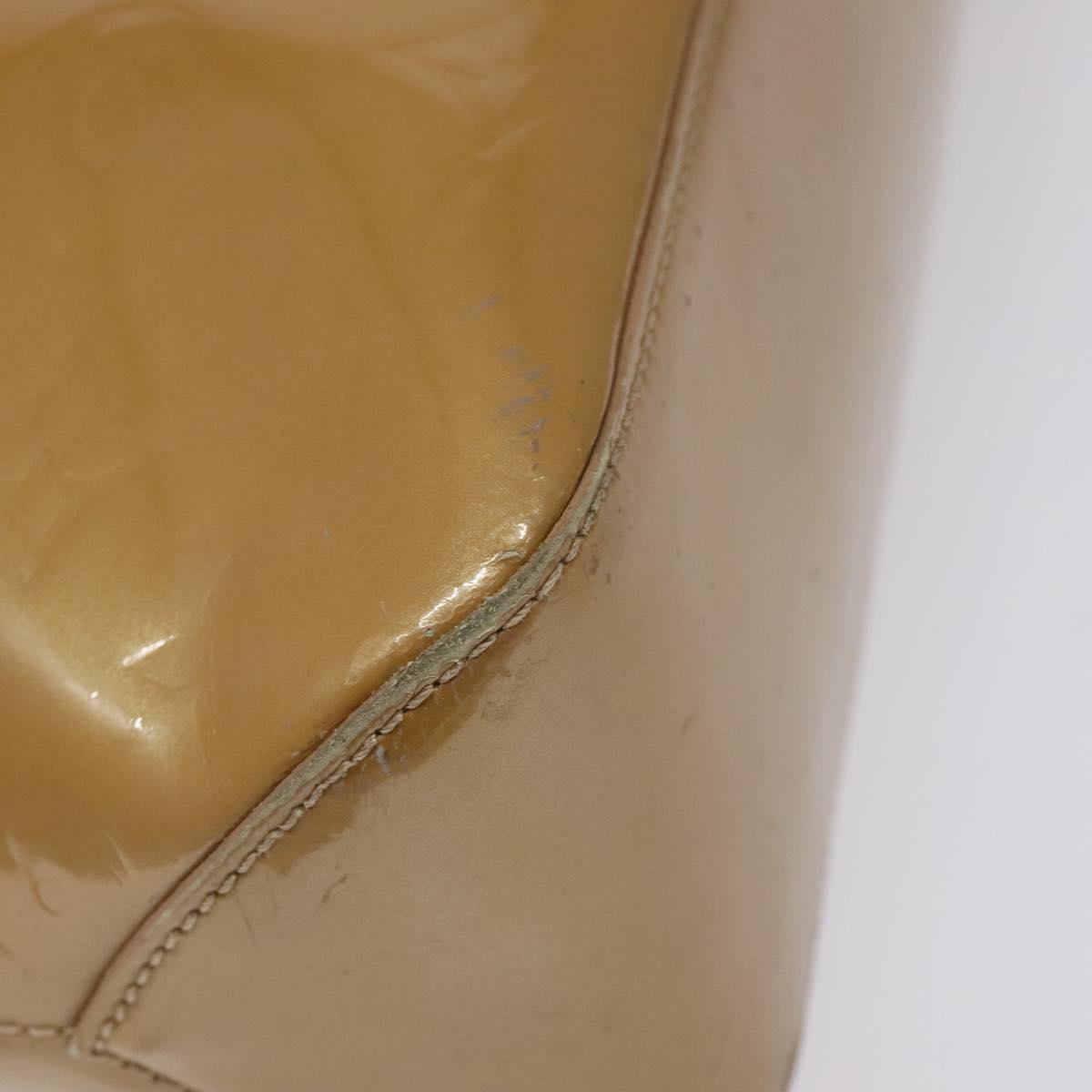 LOUIS VUITTON Monogram Vernis Brentwood Shoulder Bag Noisette M91511 Auth EC047