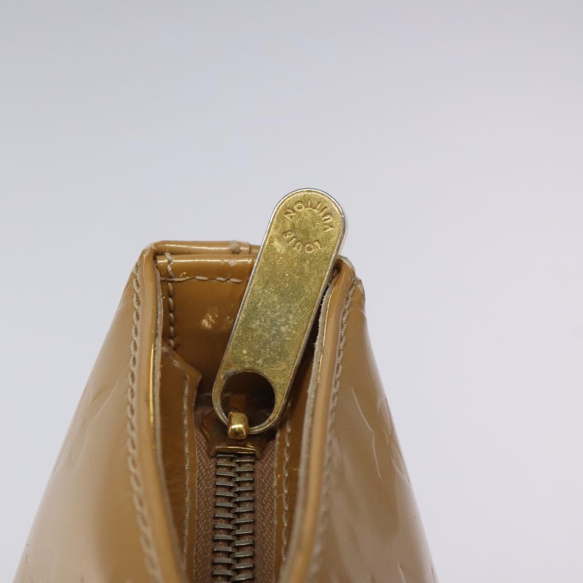 LOUIS VUITTON Monogram Vernis Brentwood Shoulder Bag Noisette M91511 Auth EC047