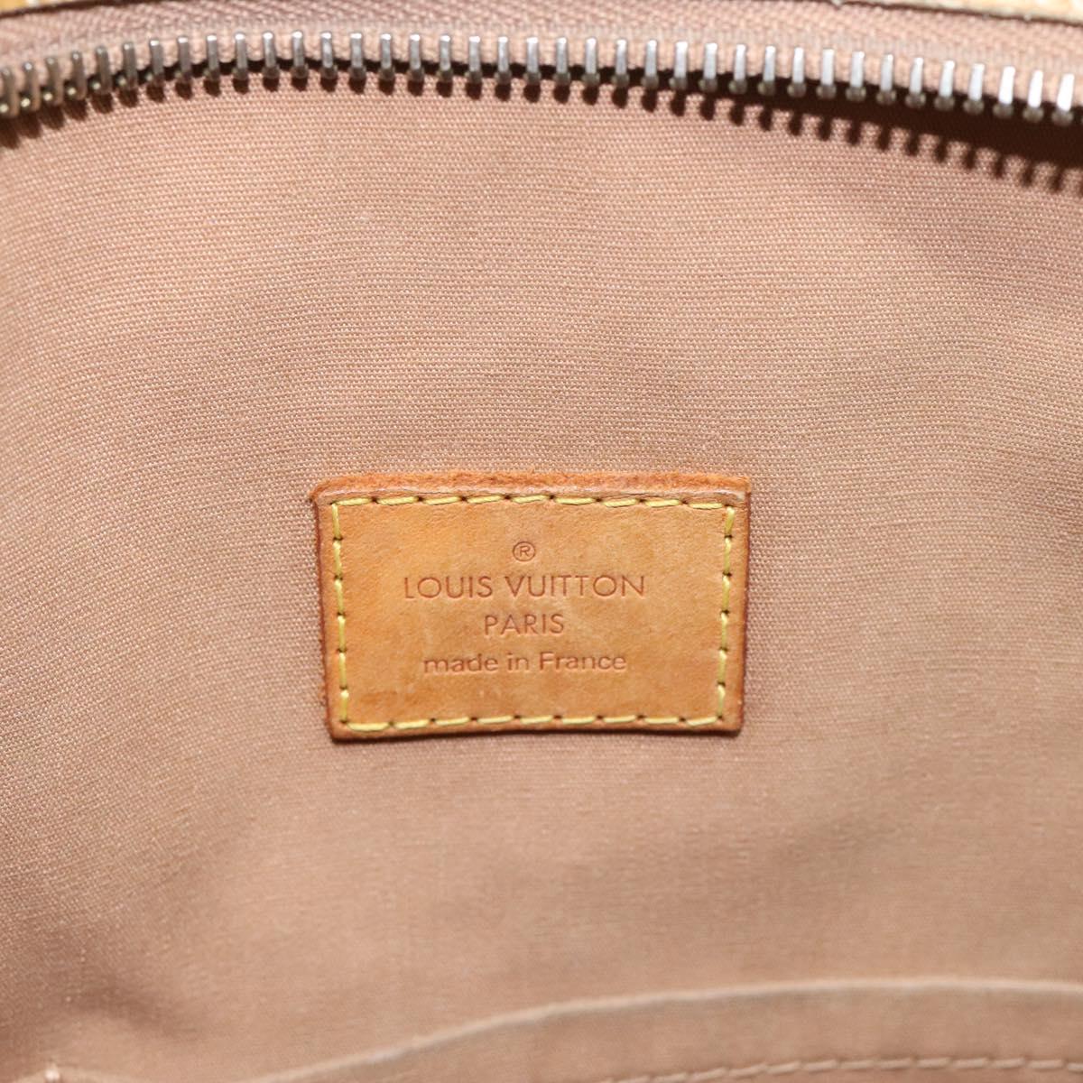 LOUIS VUITTON Monogram Vernis Brentwood Shoulder Bag Noisette M91511 Auth EC047