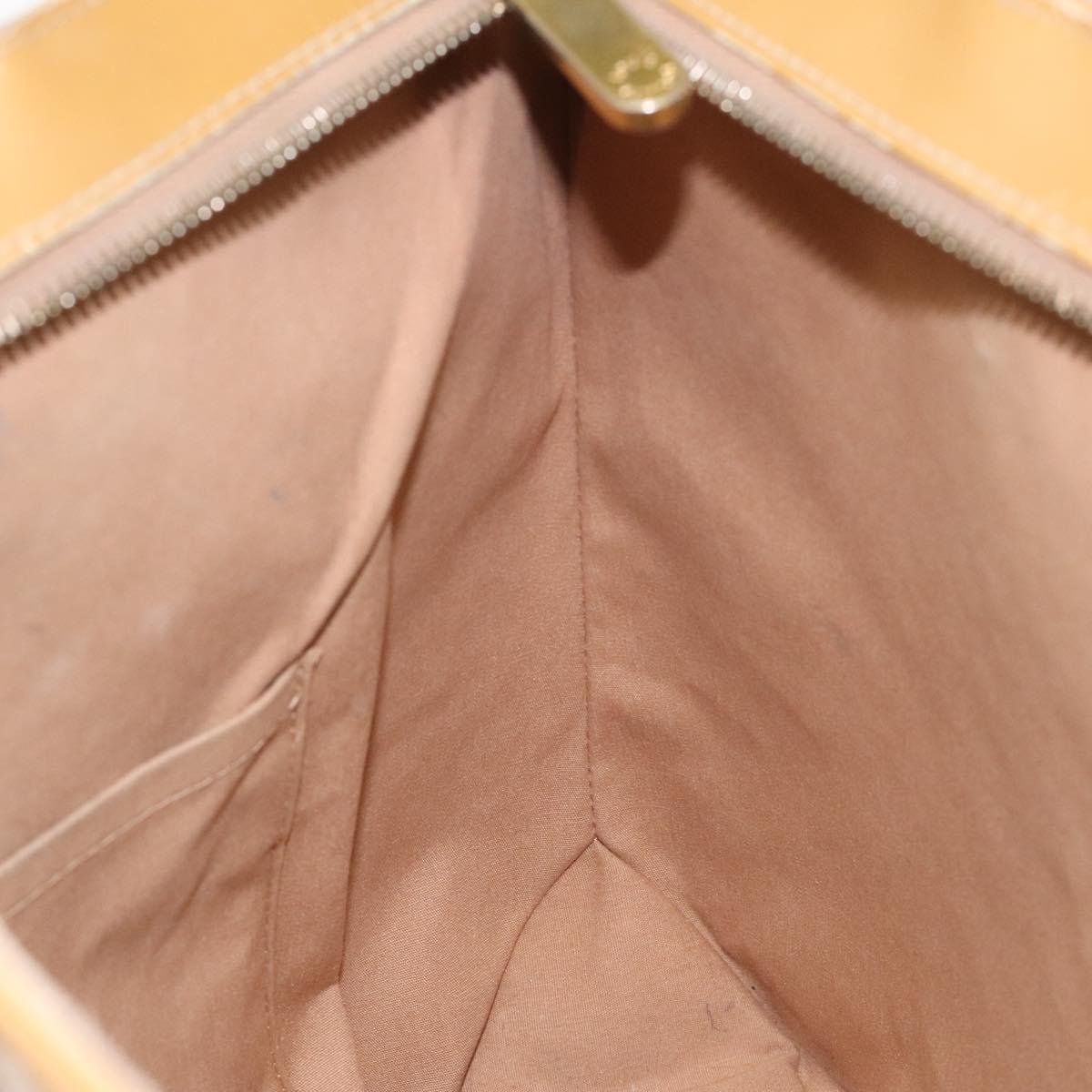 LOUIS VUITTON Monogram Vernis Brentwood Shoulder Bag Noisette M91511 Auth EC047