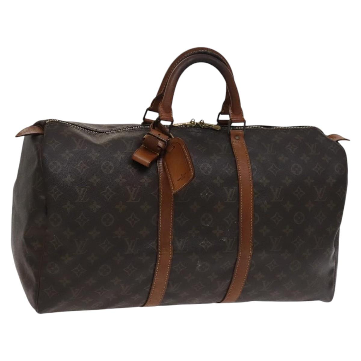 LOUIS VUITTON Monogram Keepall 50 Boston Bag M41426 LV Auth EC049