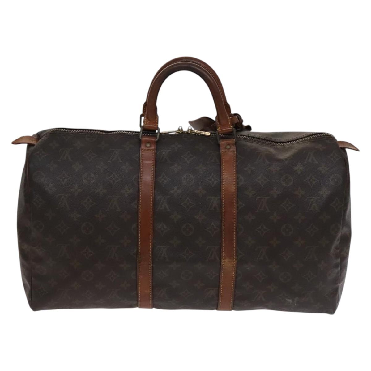 LOUIS VUITTON Monogram Keepall 50 Boston Bag M41426 LV Auth EC049