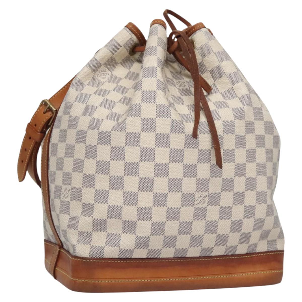 LOUIS VUITTON Damier Azur Noe Shoulder Bag N42222 LV Auth EC079