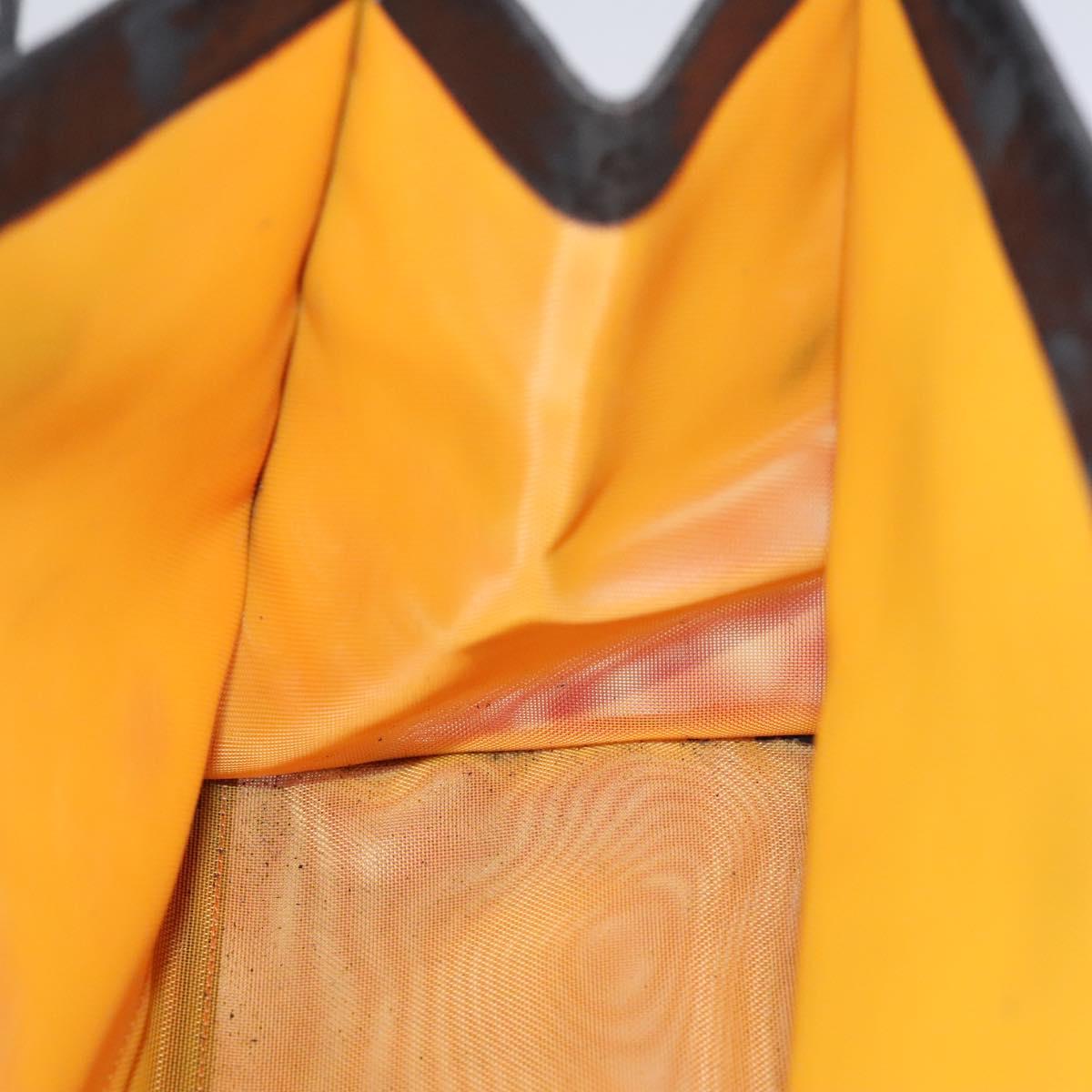 CHANEL Hand Bag Nylon Red CC Auth EC1000