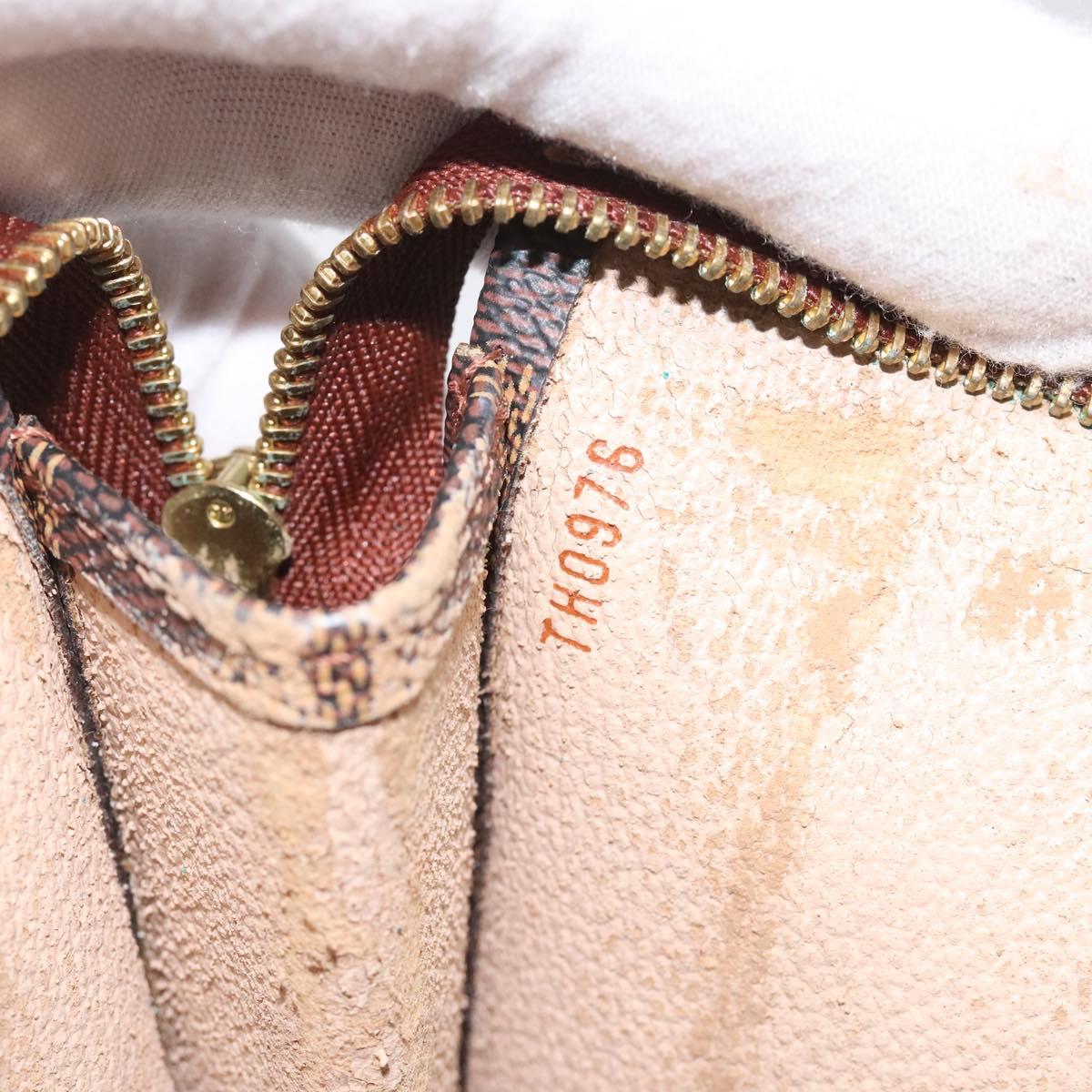 LOUIS VUITTON Damier Ebene Poche Toilette 26 Pouch N47543 LV Auth EC1007