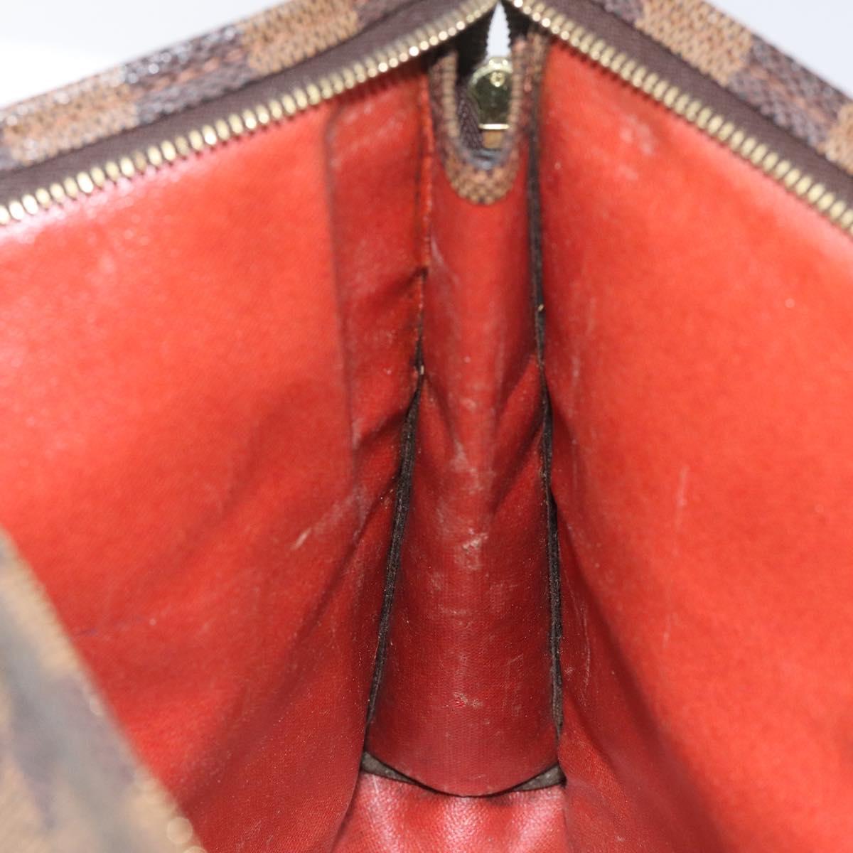 LOUIS VUITTON Damier Ebene Poche Toilette 26 Pouch N47543 LV Auth EC1022