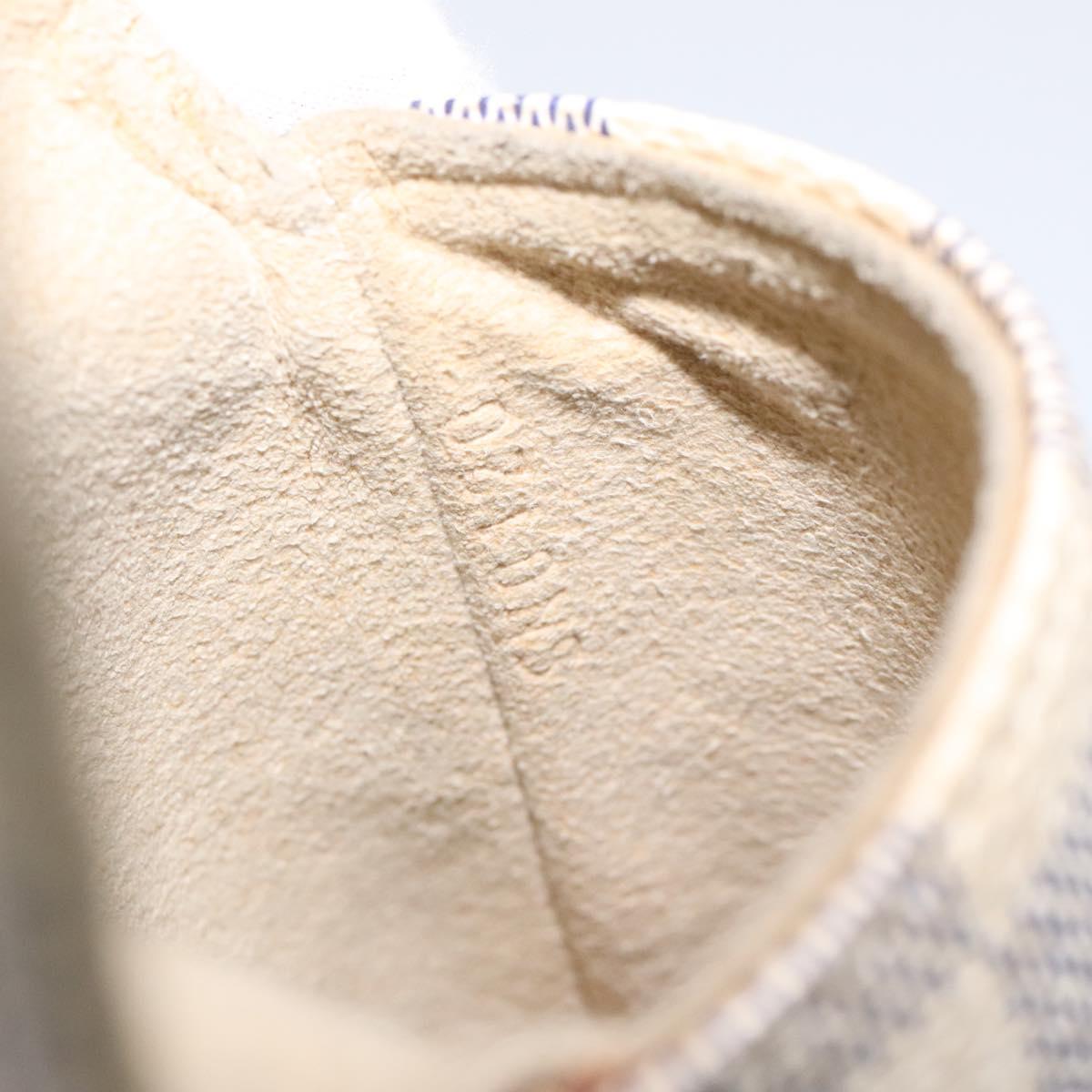 LOUIS VUITTON Damier Azur Etui Telephonne MM Cell Phone Case N60026 Auth EC1032