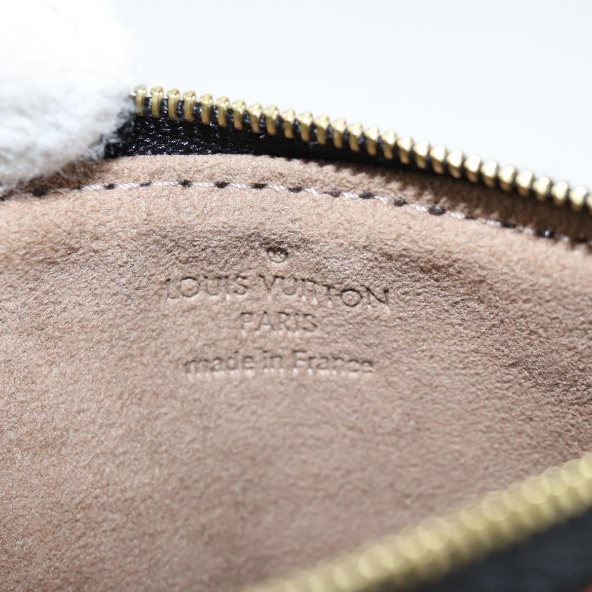 LOUIS VUITTON Multicolor Pochette Mira PM Pouch Black M60099 LV Auth EC1036SM