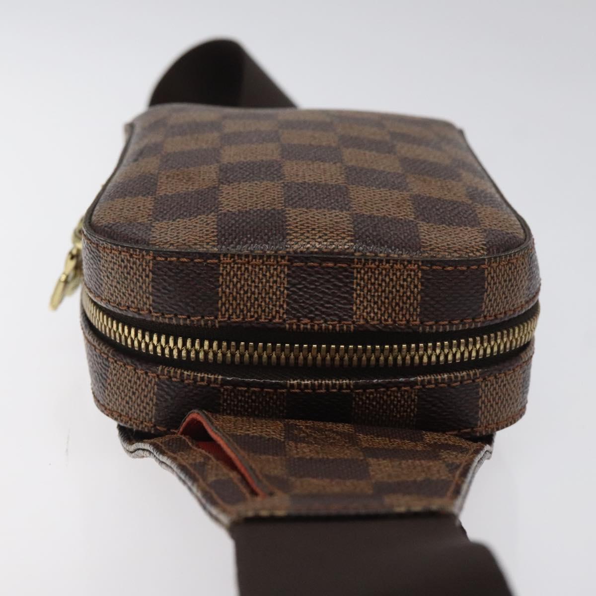 LOUIS VUITTON Damier Ebene Geronimos Shoulder Bag N51994 LV Auth EC1038