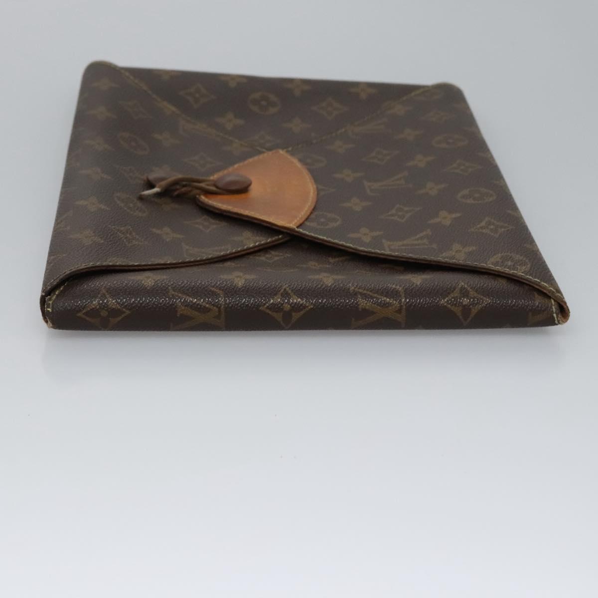 LOUIS VUITTON Monogram Visionaire Briefcase M99045 LV Auth EC124