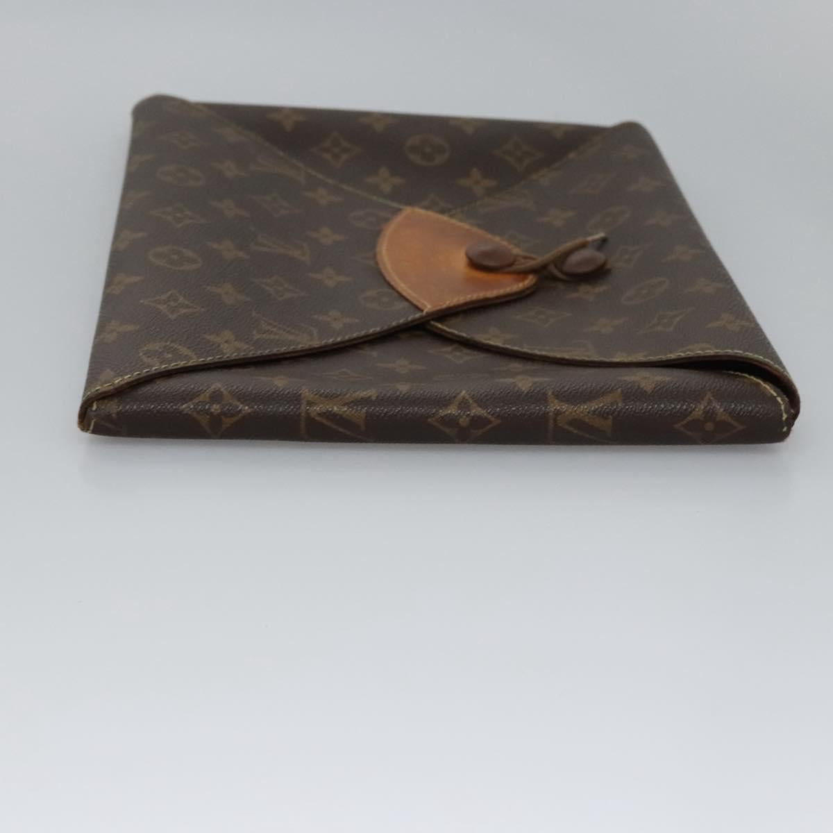LOUIS VUITTON Monogram Visionaire Briefcase M99045 LV Auth EC124