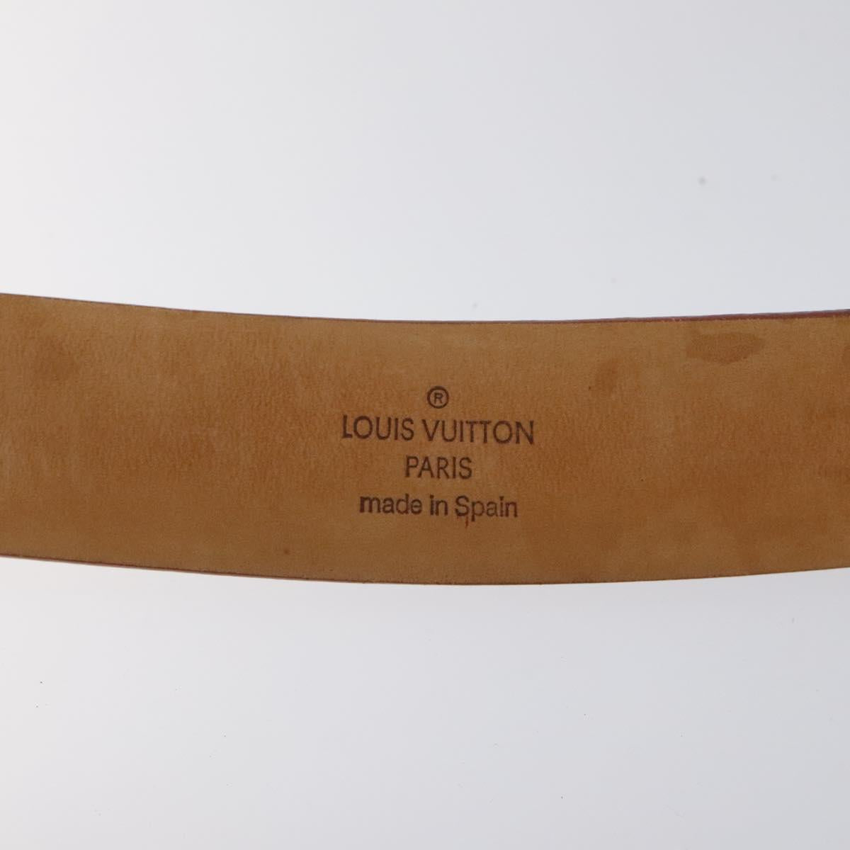 LOUIS VUITTON Monogram Multicolor Ceinture Carre Belt White M9270U Auth EC172V