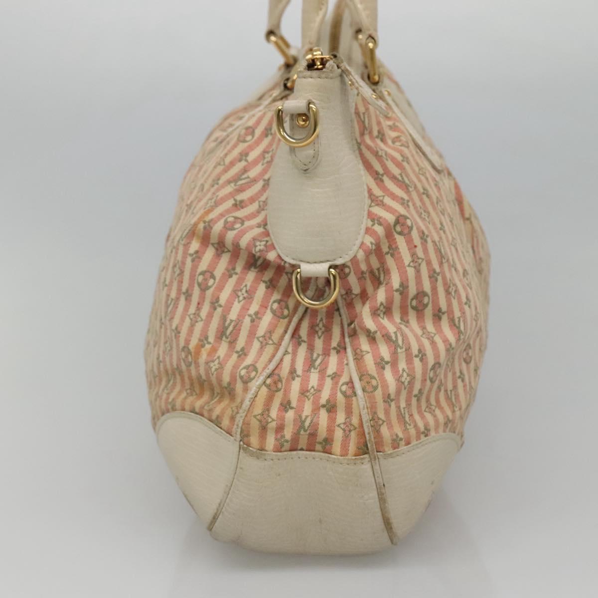 LOUIS VUITTON Mini Lin Marina GM Hand Bag Croisette 2way Pink M95493 Auth EC192