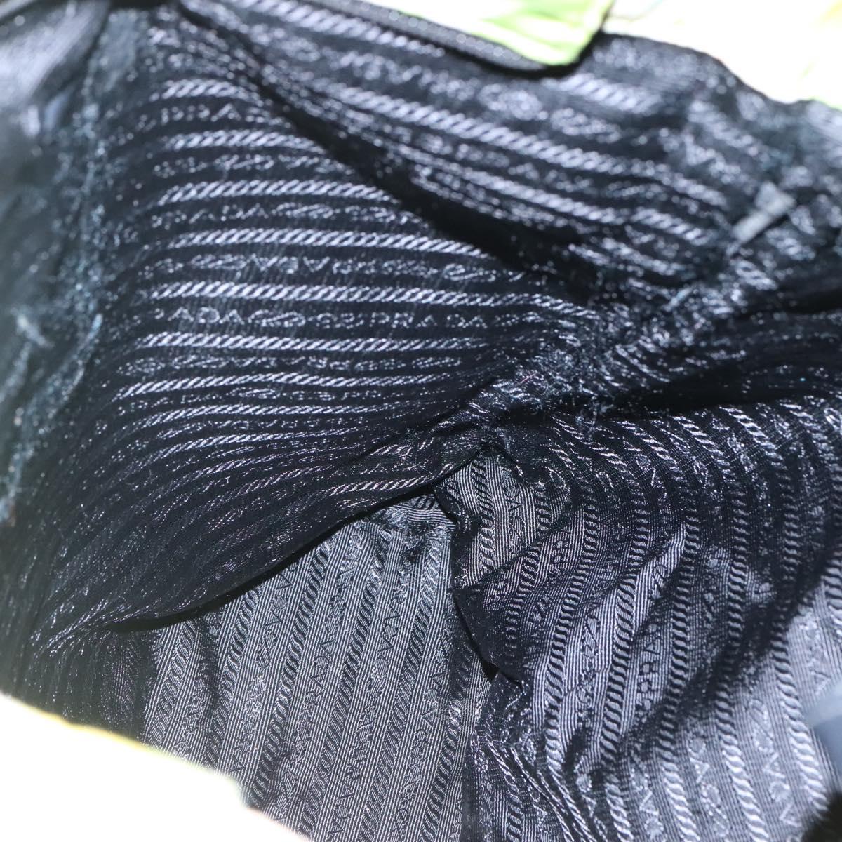 PRADA Tote Bag Nylon Yellow Gold Auth EC197