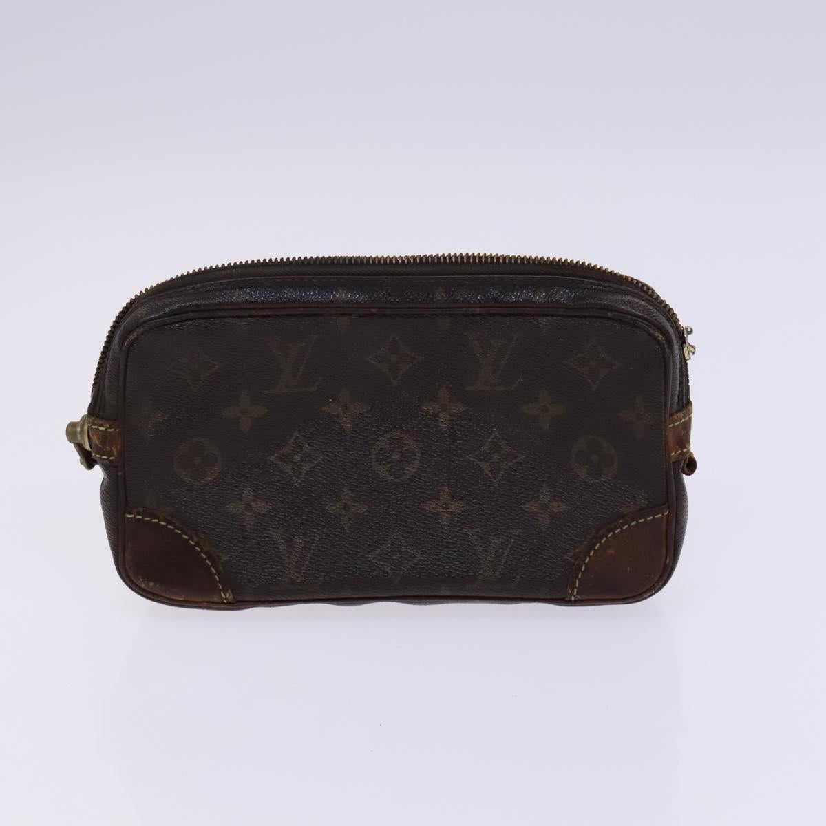 LOUIS VUITTON Monogram Clutch Bag 2 Set LV Auth EC228
