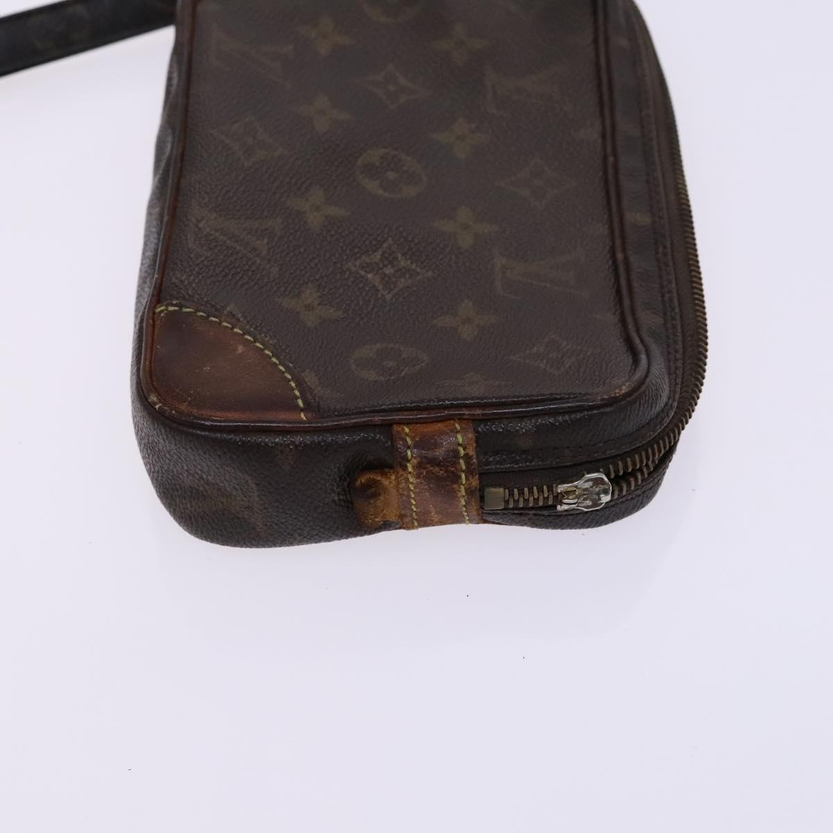 LOUIS VUITTON Monogram Clutch Bag 2 Set LV Auth EC228