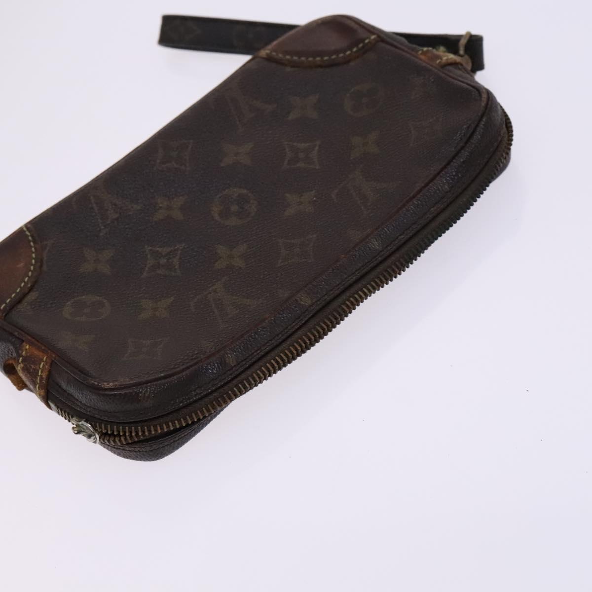 LOUIS VUITTON Monogram Clutch Bag 2 Set LV Auth EC228