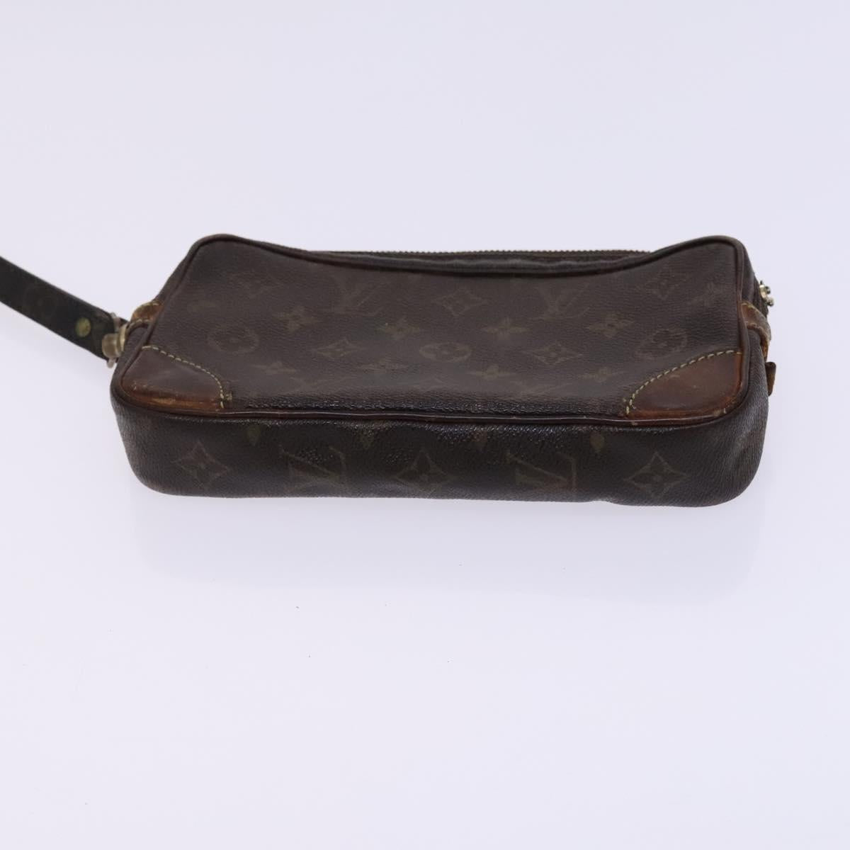 LOUIS VUITTON Monogram Clutch Bag 2 Set LV Auth EC228