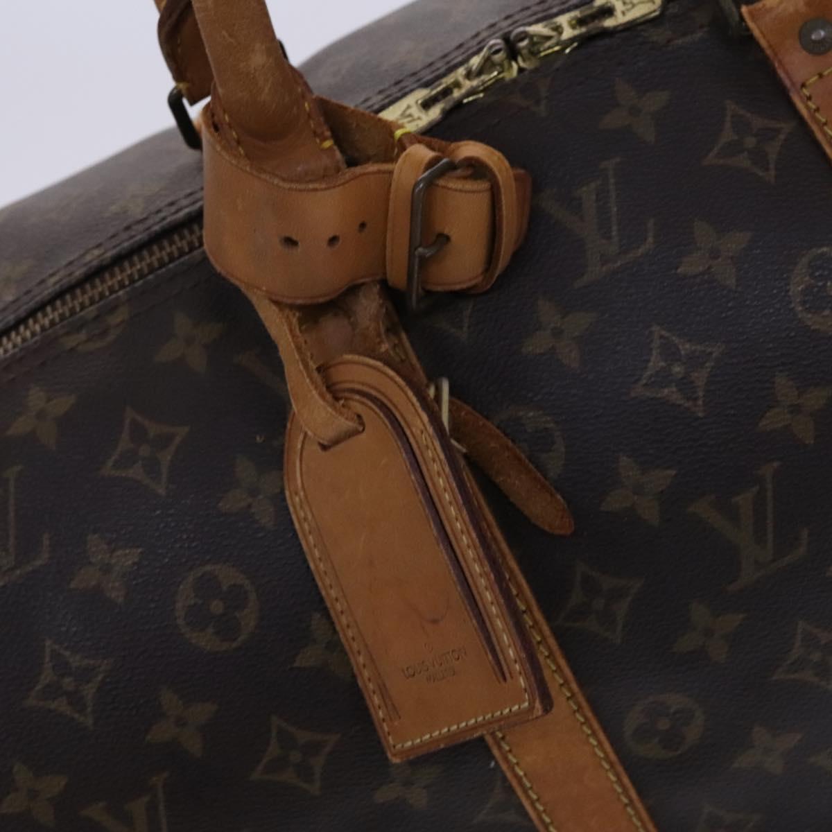 LOUIS VUITTON Monogram Keepall 55 Boston Bag M41424 LV Auth EC242