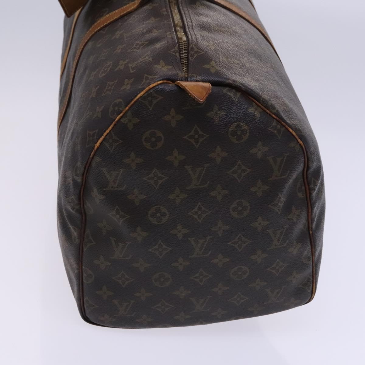 LOUIS VUITTON Monogram Keepall 55 Boston Bag M41424 LV Auth EC242