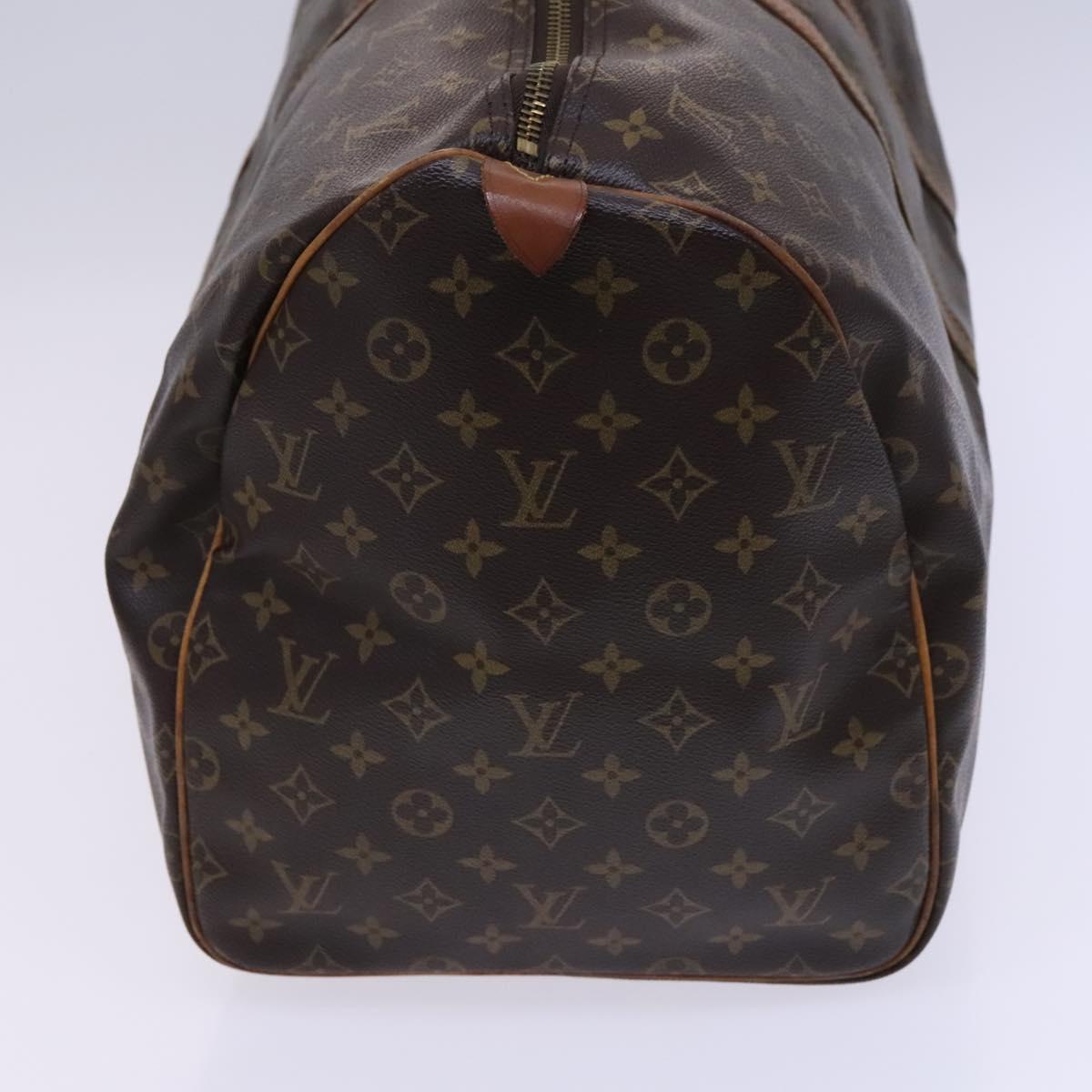 LOUIS VUITTON Monogram Keepall 55 Boston Bag M41424 LV Auth EC256