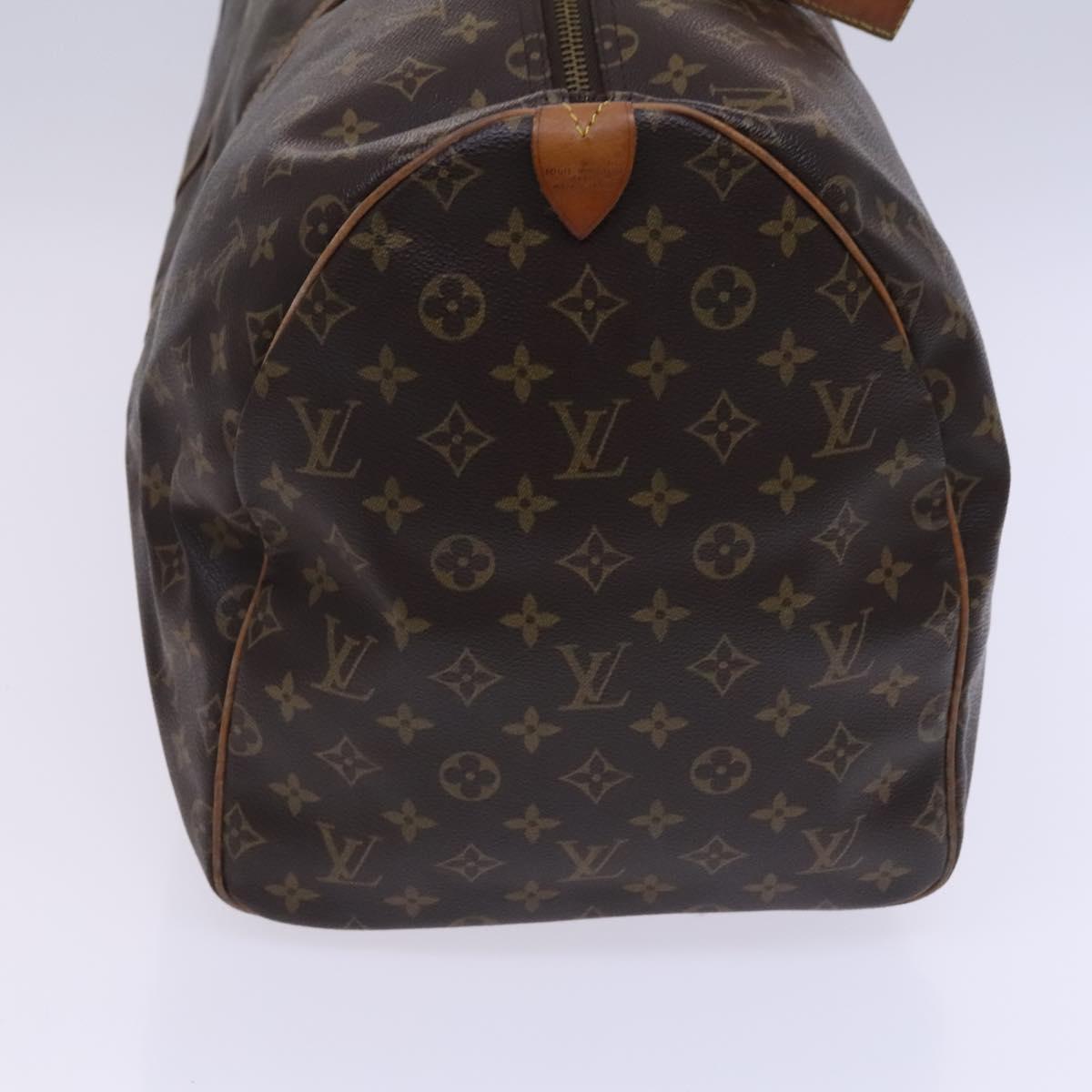 LOUIS VUITTON Monogram Keepall 55 Boston Bag M41424 LV Auth EC256