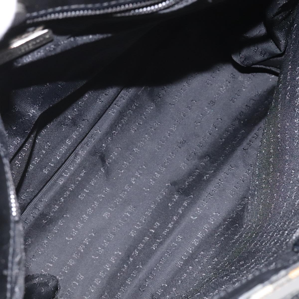 BURBERRY Nova Check Hand Bag PVC Beige Auth EC273