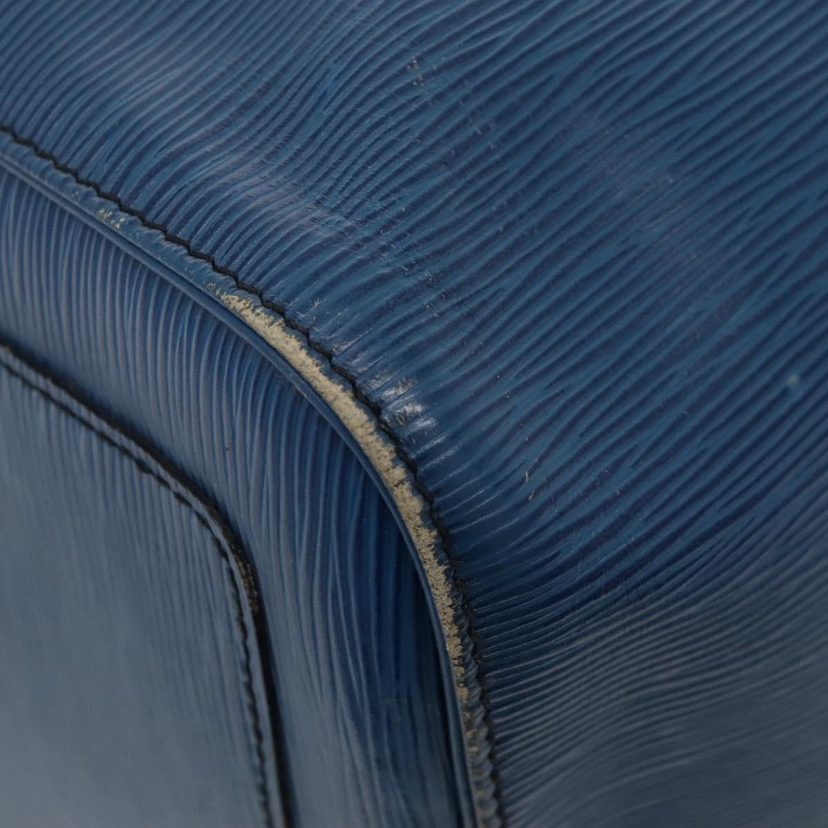 LOUIS VUITTON Epi Keepall 55 Boston Bag Toledo Blue M42955 LV Auth EC290