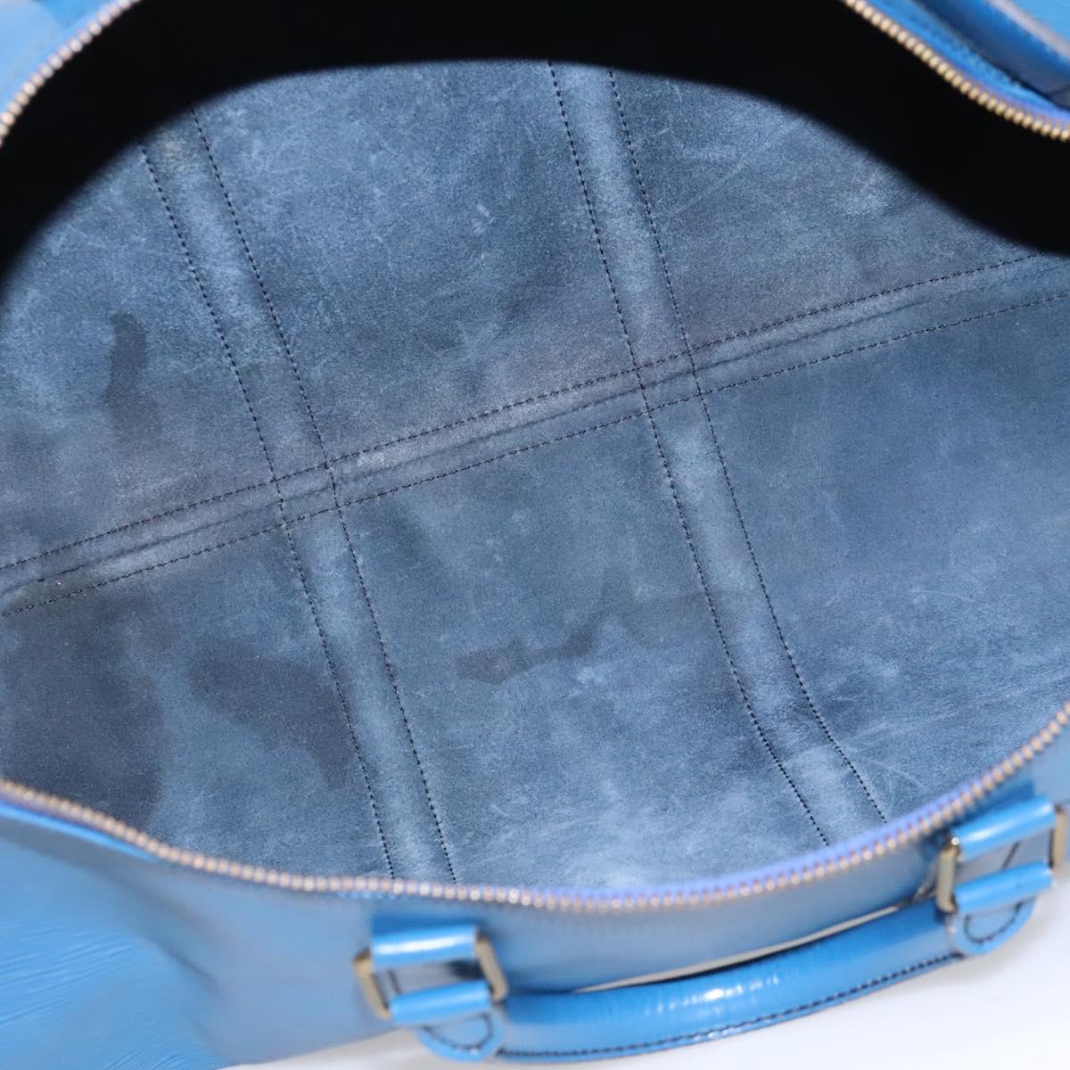 LOUIS VUITTON Epi Keepall 55 Boston Bag Toledo Blue M42955 LV Auth EC290
