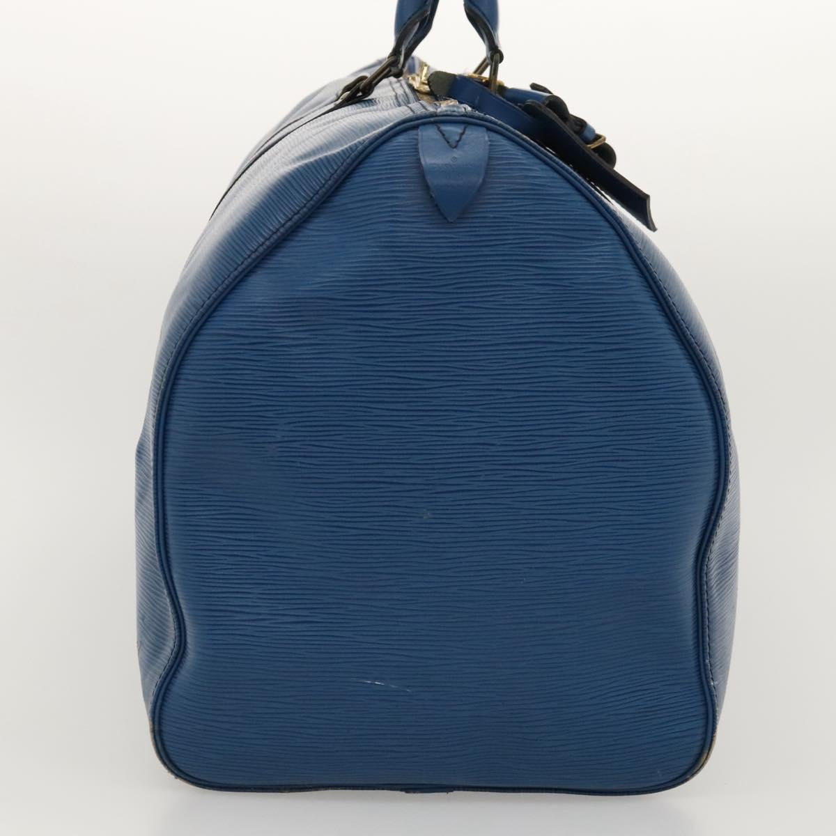 LOUIS VUITTON Epi Keepall 55 Boston Bag Toledo Blue M42955 LV Auth EC290