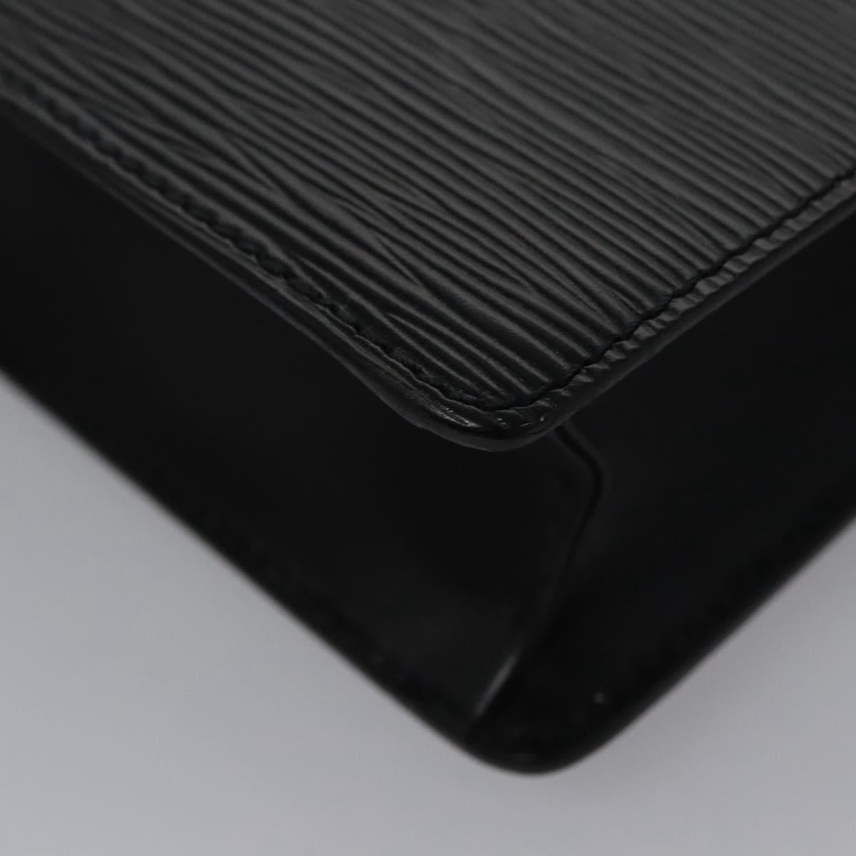 LOUIS VUITTON Epi Pochette Homme Clutch Bag Black Noir M52522 LV Auth EC319
