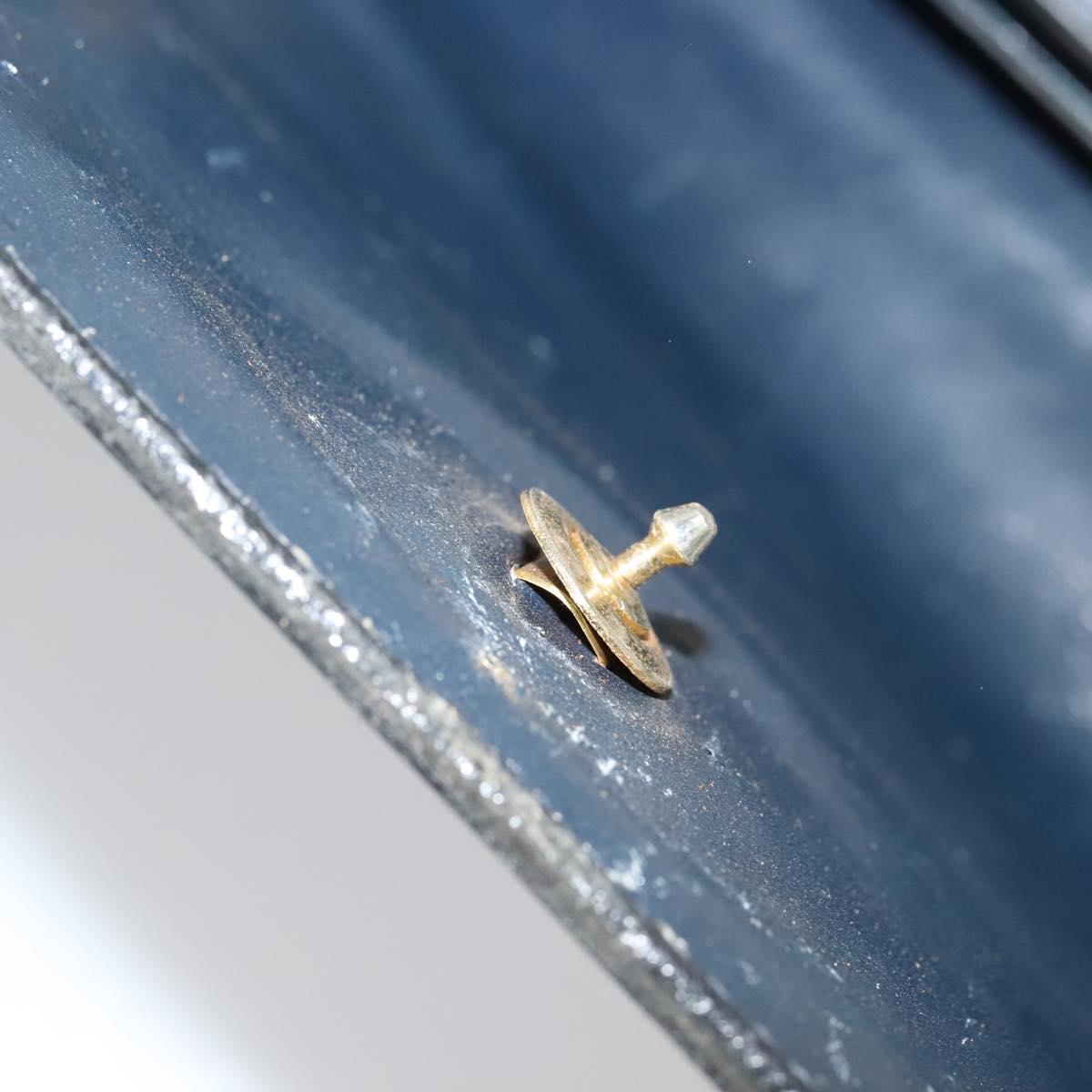 CELINE C Sulky Shoulder Bag Canvas Navy Auth EC321