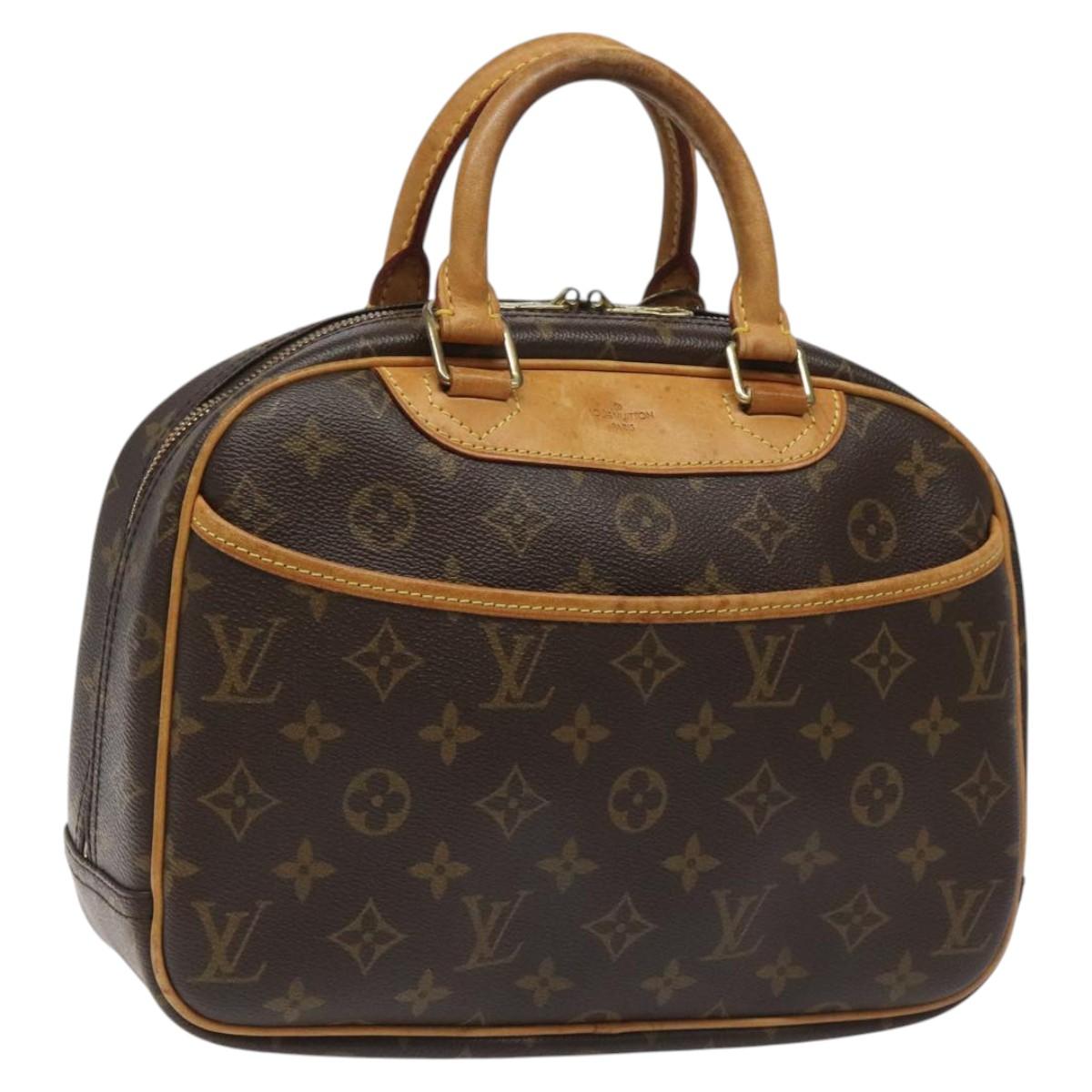 LOUIS VUITTON Monogram Trouville Hand Bag M42228 LV Auth EC338