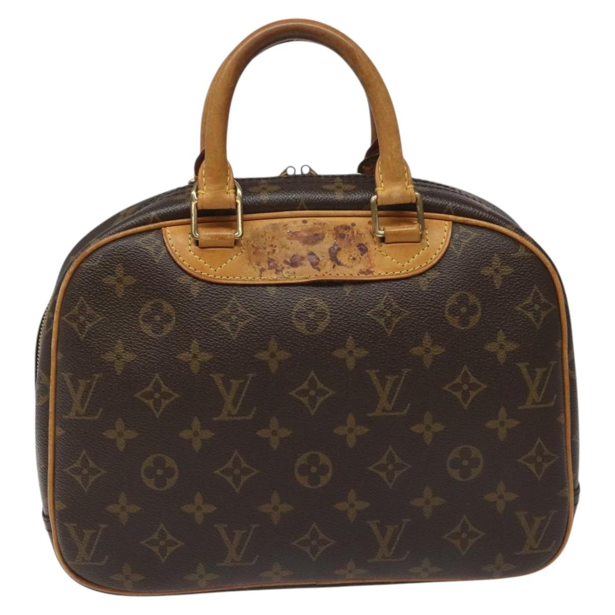 LOUIS VUITTON Monogram Trouville Hand Bag M42228 LV Auth EC338