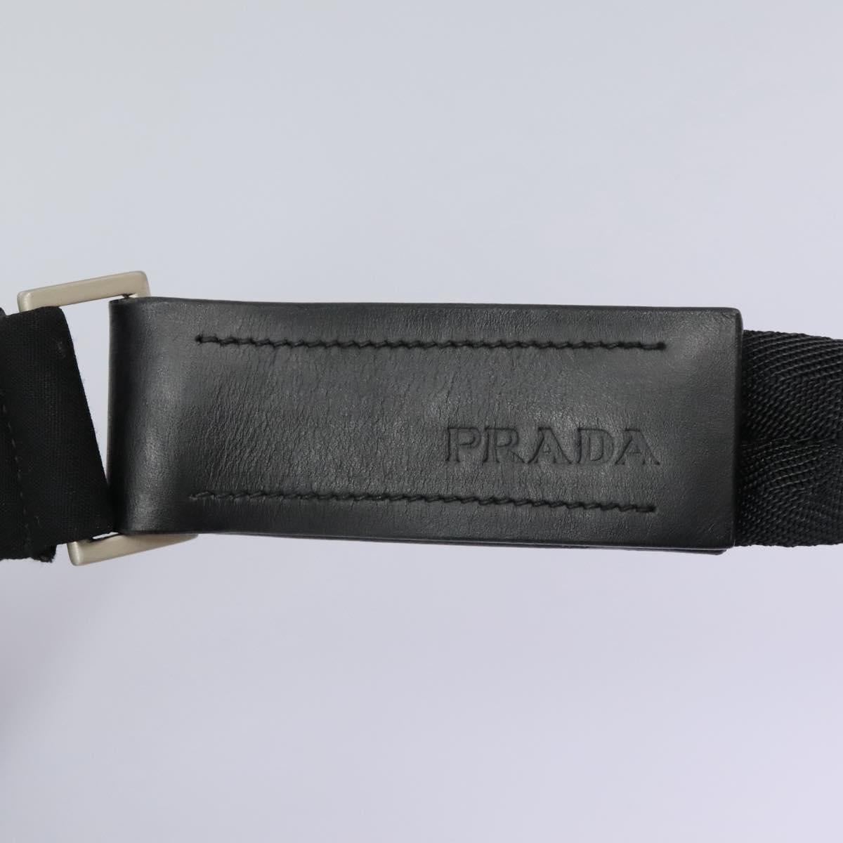 PRADA Shoulder Bag Nylon Black Auth EC354