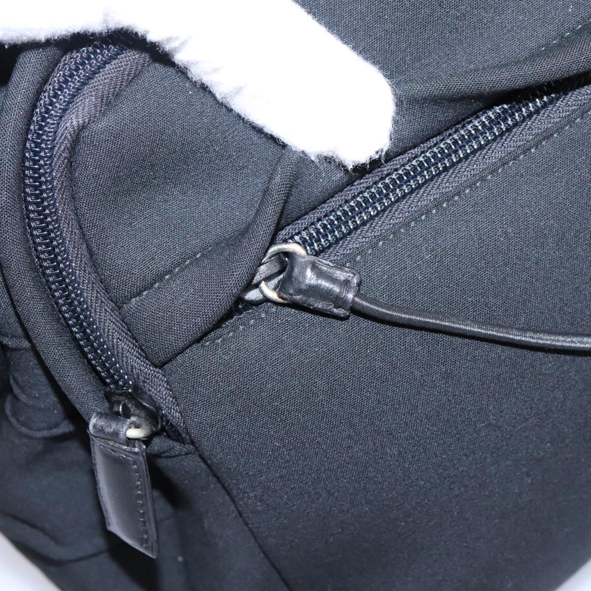 PRADA Shoulder Bag Nylon Black Auth EC354