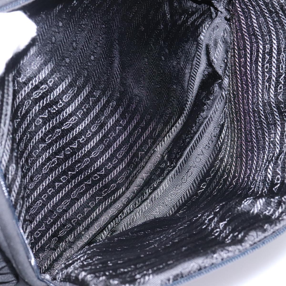 PRADA Shoulder Bag Nylon Black Auth EC354